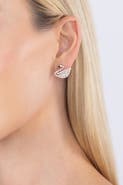 EYE CANDY LOS ANGELES Audrey Swan CZ Crystal Glam Drop Earrings