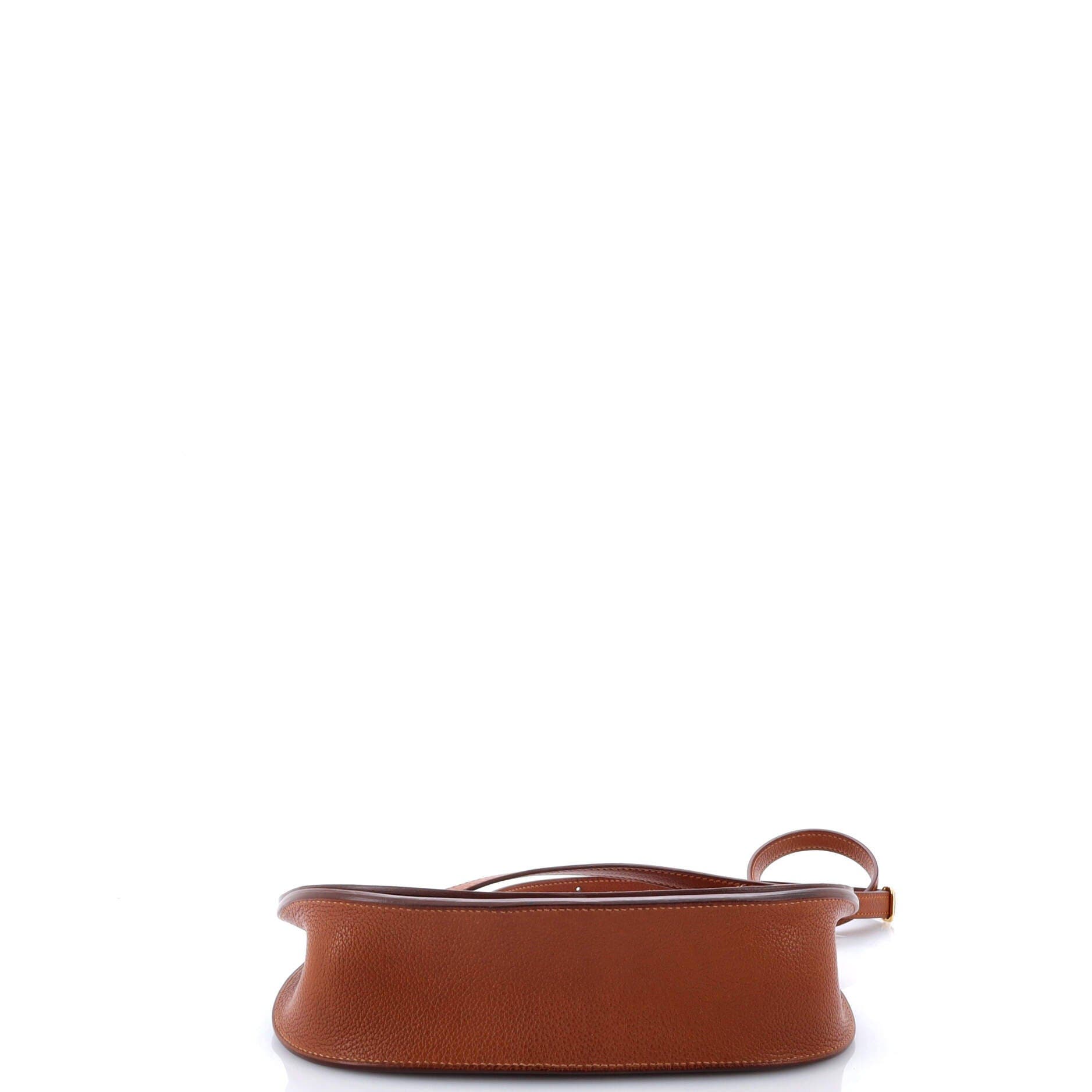 Pre-Owned Hermes Saut Bag Barenia Faubourg 25, Alternate, color, Fauve