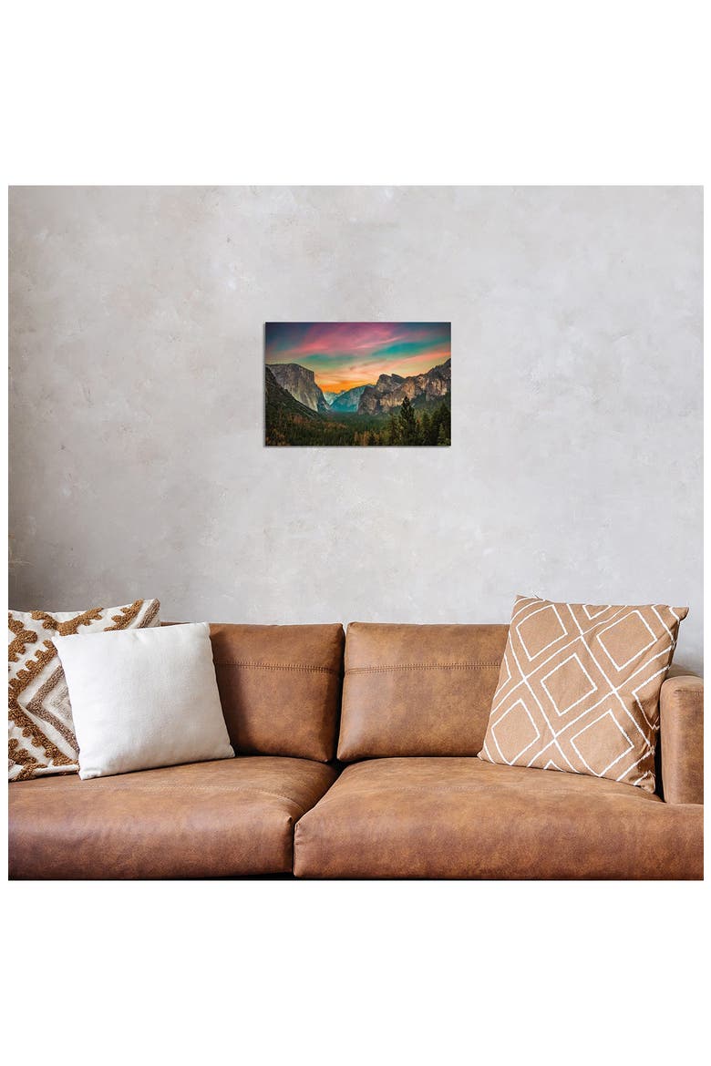 California Yosemite Valley Tunnel View Sunset by Alex G Perez Canvas Wall Art, Alternate, color, MULTI