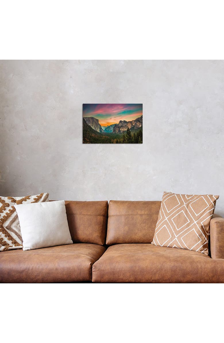 iCanvas California Yosemite Valley Tunnel View Sunset by Alex G Perez Canvas Wall Art, Alternate, color, Multi