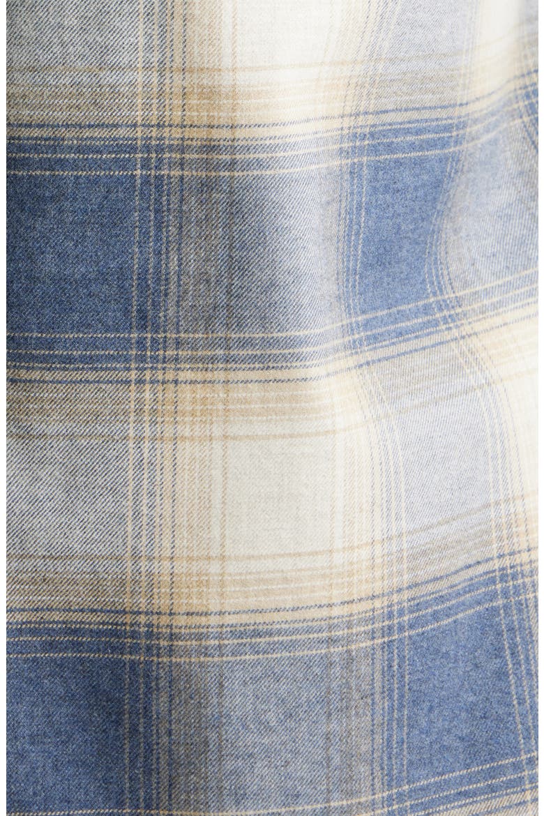 Owen Relaxed Fit Plaid Cotton Flannel Button-Up Shirt, Alternate, color, OPEN BLUE