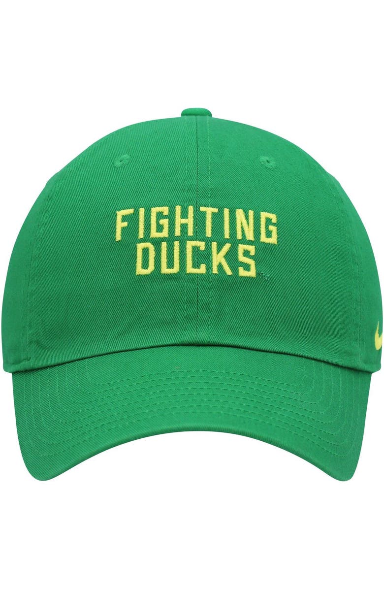 Nike Men's Nike Green Oregon Ducks Heritage86 Wordmark Adjustable Hat, Alternate, color,