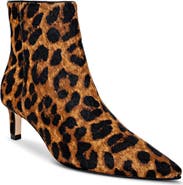 L'AGENCE Lilly III Genuine Calf Hair Pointed Toe Bootie