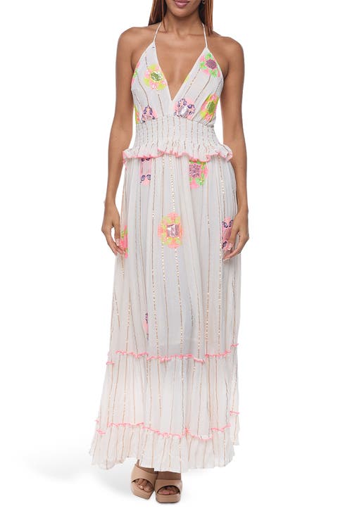 Embellished Cotton Cover-Up Maxi Dress