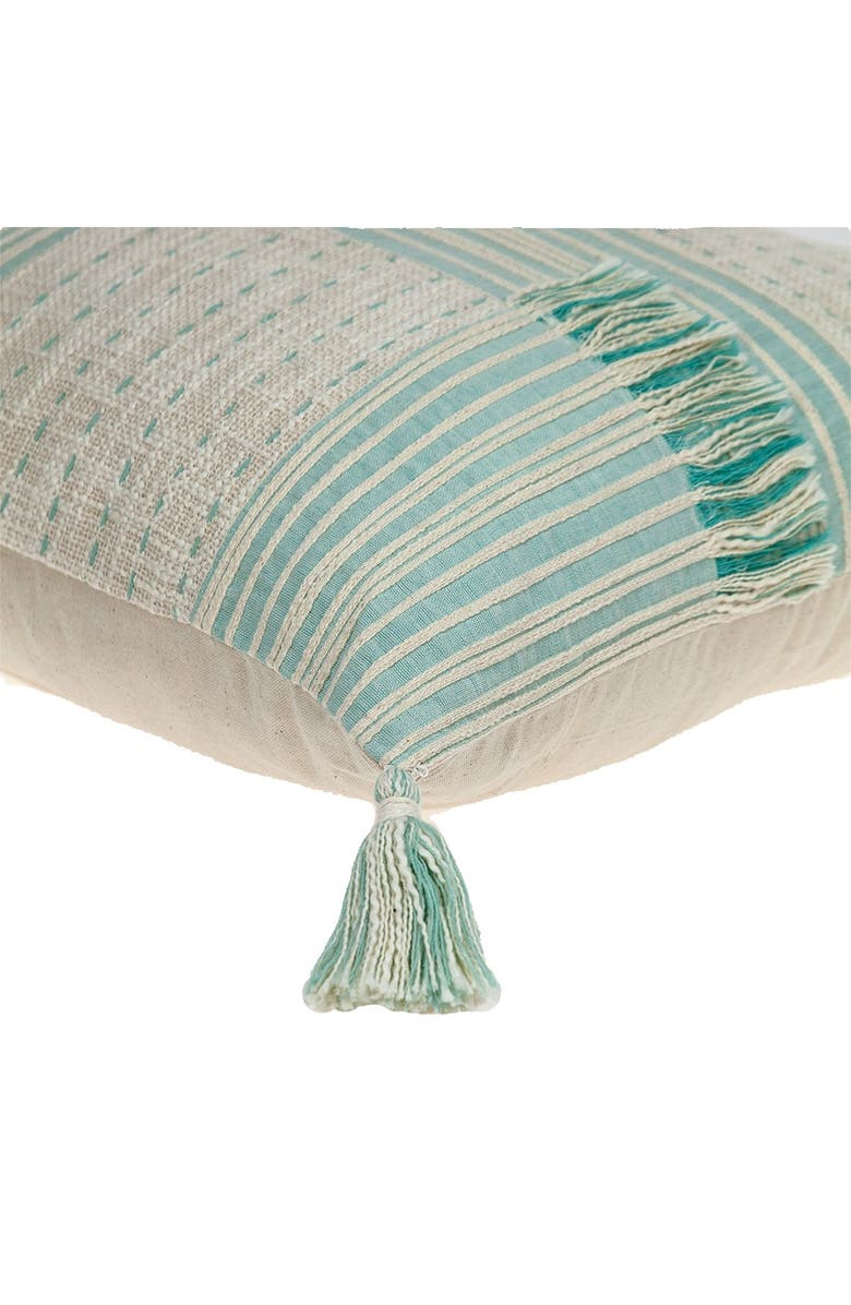 PARKLAND COLLECTION Harper Transitional Cream & White Throw Pillow, Alternate, color, Cream/White