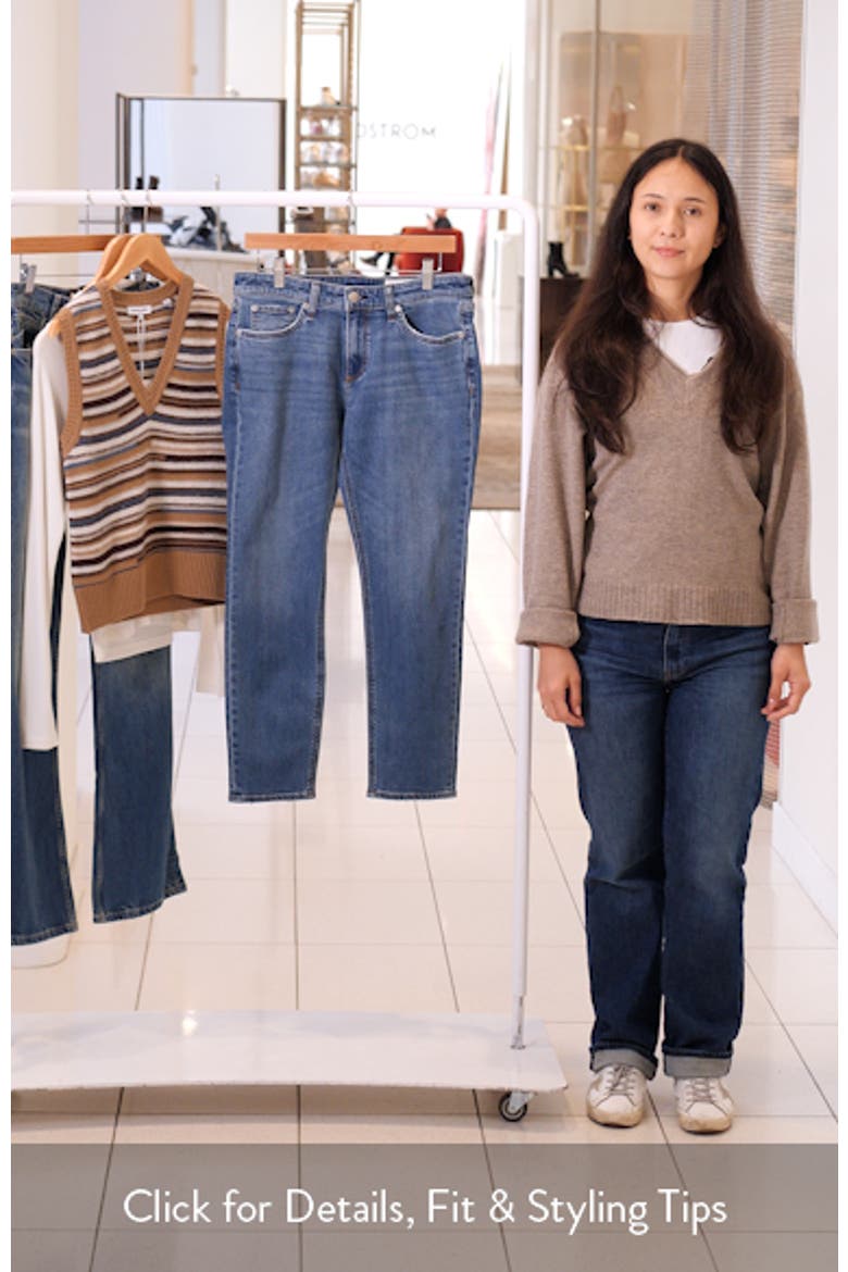 Dre Low Rise Slim Boyfriend Jeans video