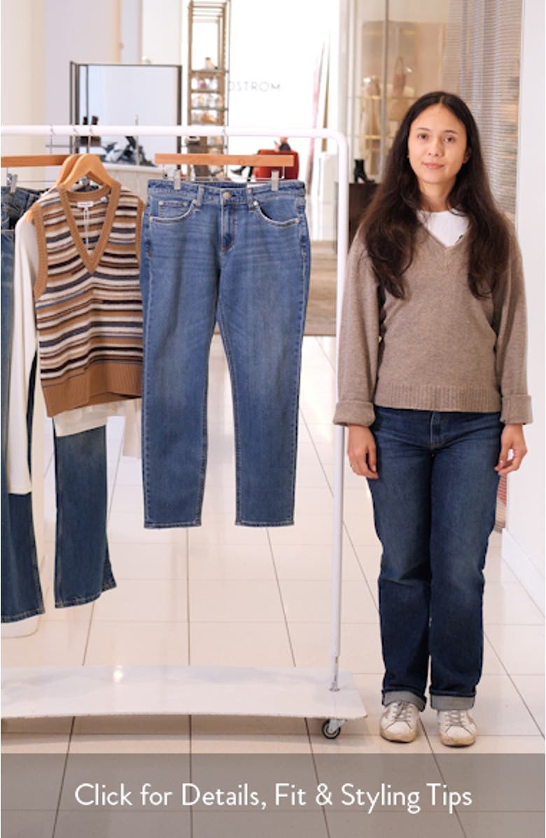 Dre Low Rise Slim Boyfriend Jeans, sales video thumbnail