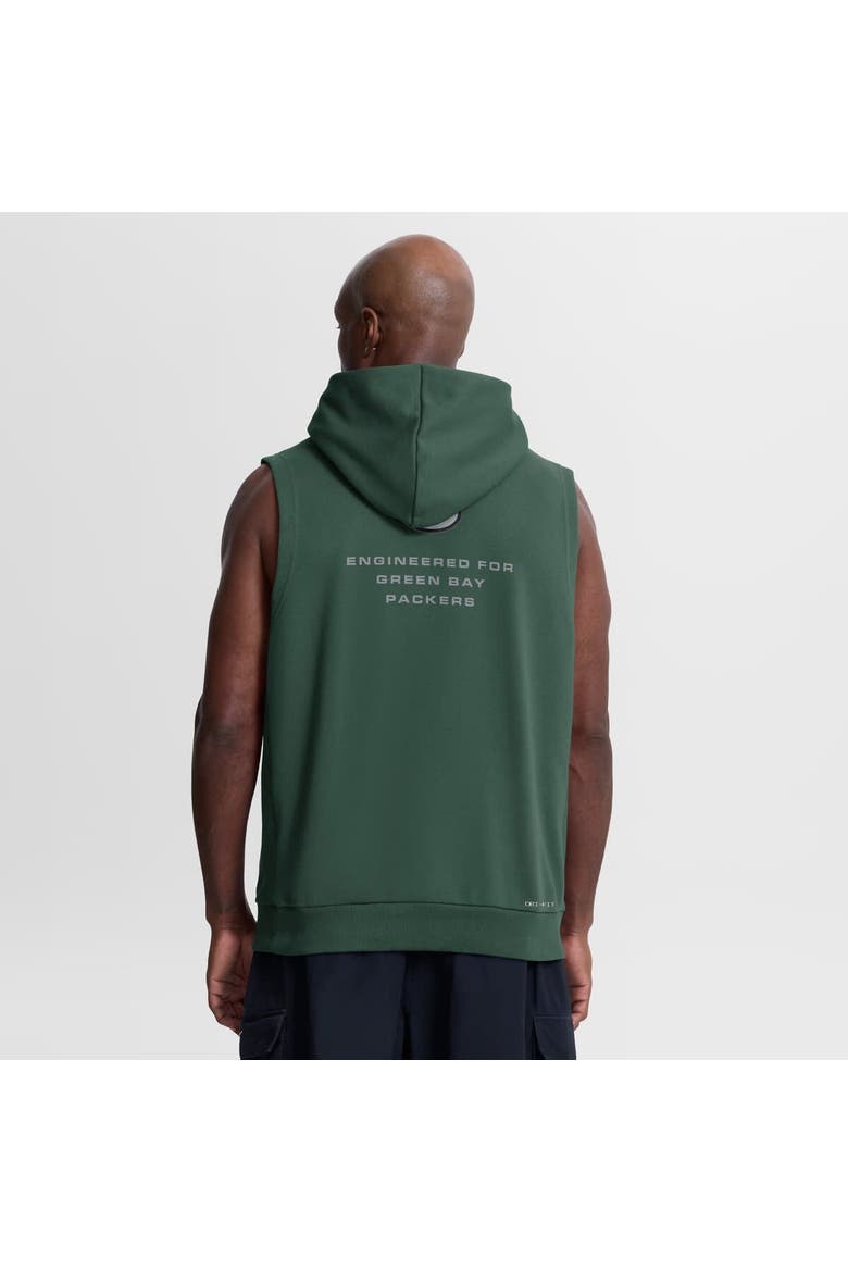 Men's Nike Green Green Bay Packers Sideline Standard Issue Dri-FIT Sleeveless Hoodie, Alternate, color, Green