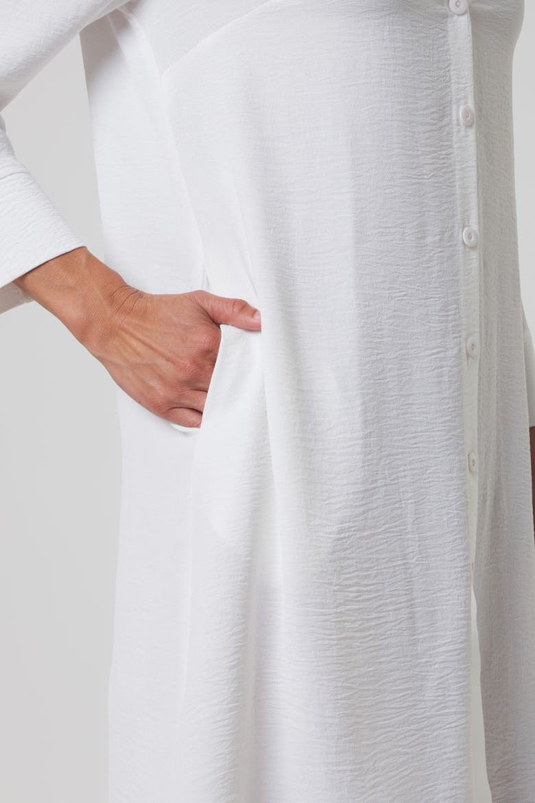 Lido A-Line Shirt Dress with Pockets, Alternate, color, Ivory