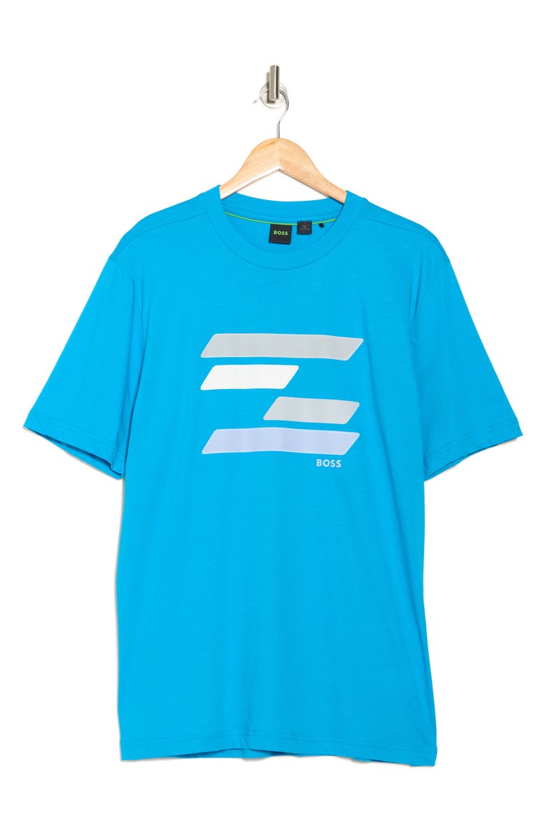 BOSS Logo Graphic T-Shirt, Alternate, color, Aqua