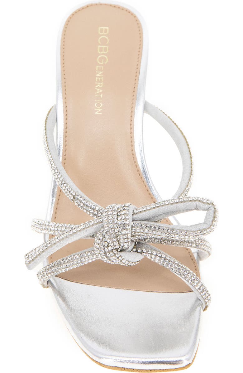 BCBGeneration Selma Slide Sandal, Alternate, color, Silver