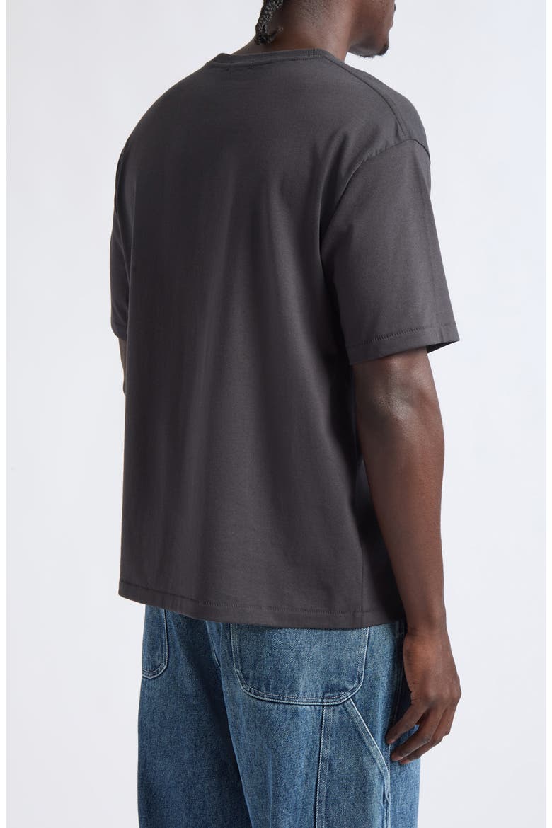 Stud Horseshoe Cotton Pocket T-Shirt, Alternate, color, BLACK