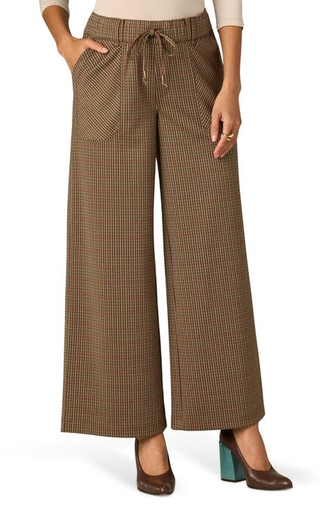 Pull-On Wide Leg Pants