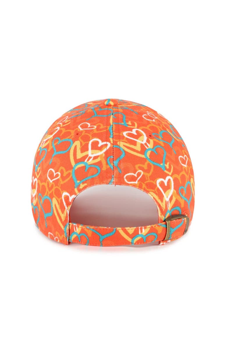 Girls Toddler '47 Orange Miami Dolphins Mural Clean Up Adjustable Hat, Alternate, color, Orange