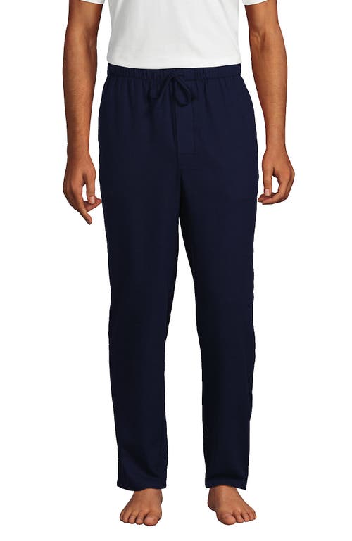 Lands' End Flannel Pajama Pants In Blue