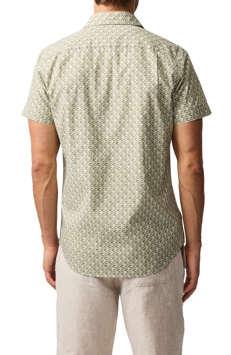 Rodd & Gunn Avonside Short Sleeve Organic Cotton Button-Up Shirt, Alternate, color, Fern