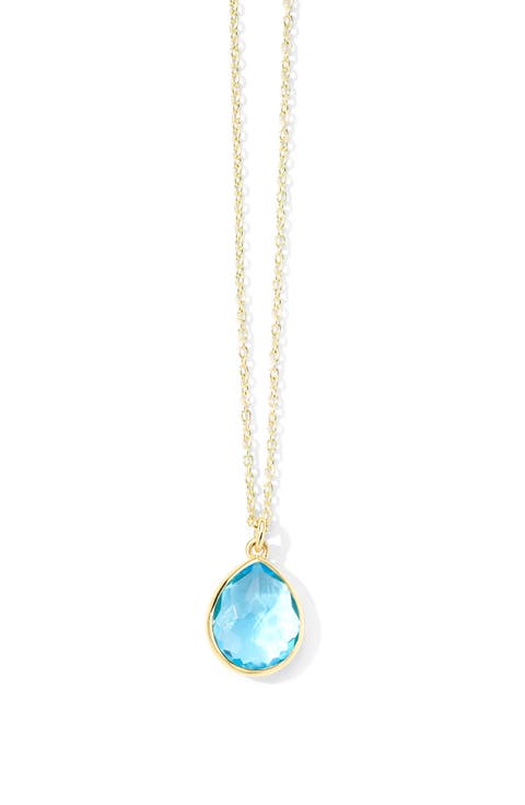 Rock Candy Mini Teardrop Pendant Necklace