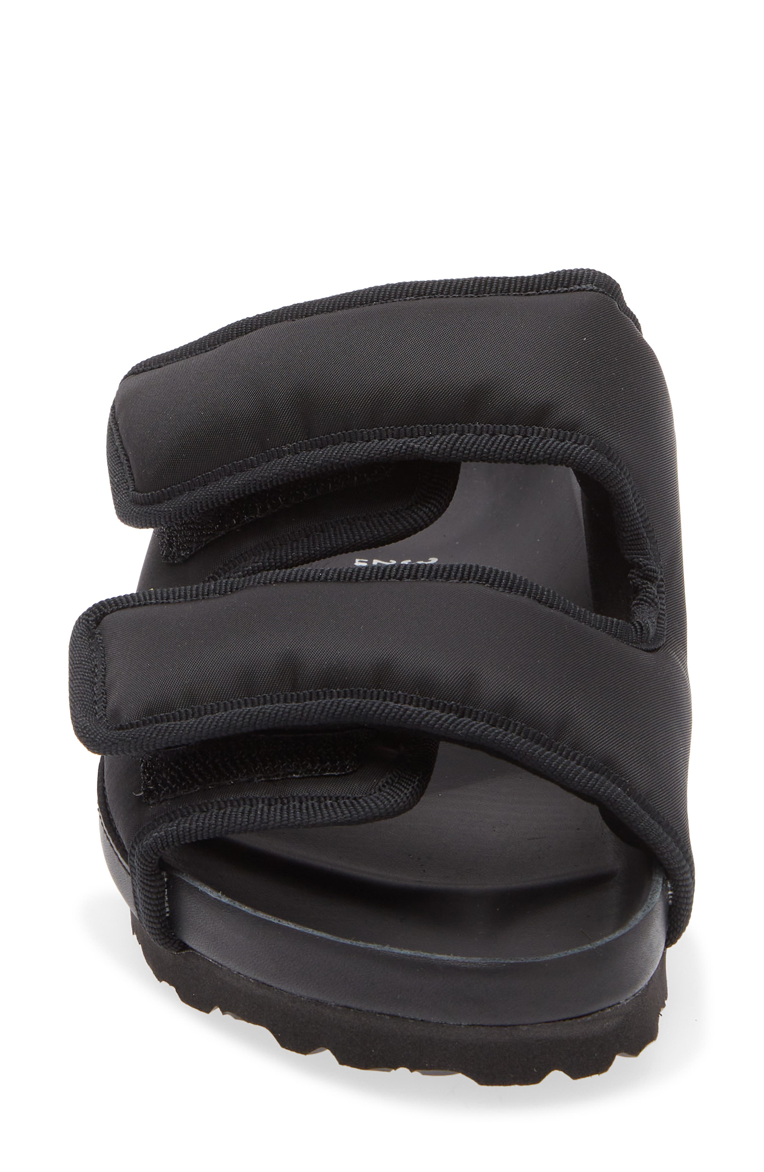 1774 BIRKENSTOCK Arizona Black Cozy Nylon Sandal, Alternate, color, Black