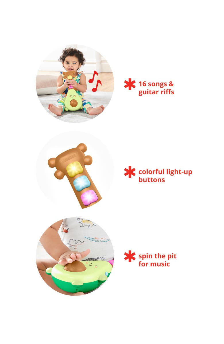 Skip Hop Farmstand Rock-A-Mole Guitar Toy, Alternate, color, Multi