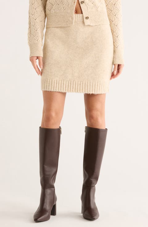 Sweater Mini Skirt