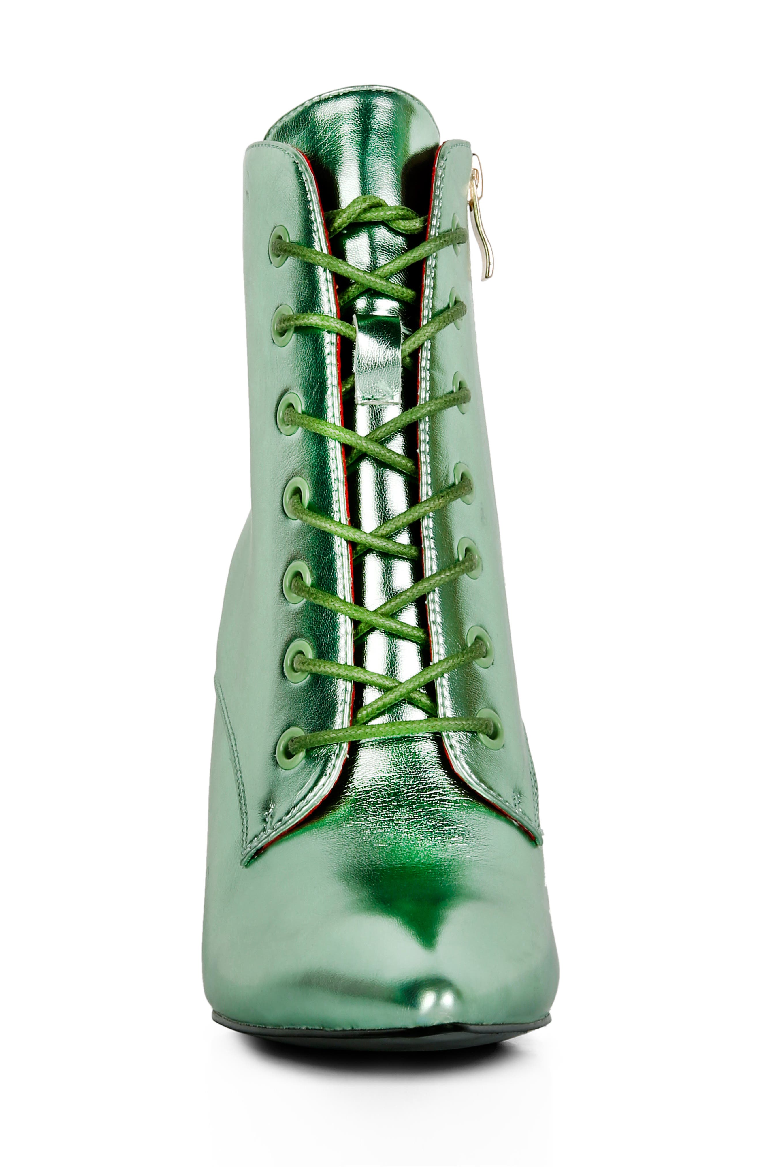 Rag & Co Piet Pointed Toe Bootie, Alternate, color, Green