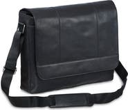 Mancini Leather Laptop Messenger Bag