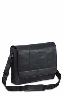 Mancini Leather Laptop Messenger Bag