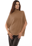 Monticelli Cashmere Pure Cashmere Funnel Neck Poncho