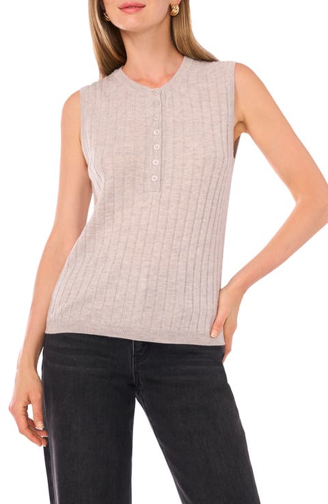 Button Sweater Tank