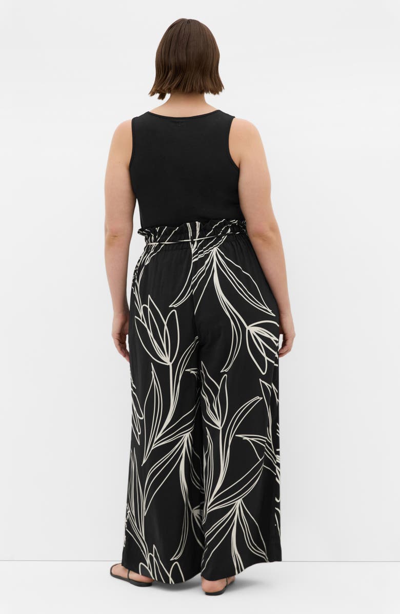 City Chic Shania Paperbag Waist Wide Leg Pants, Alternate, color, 