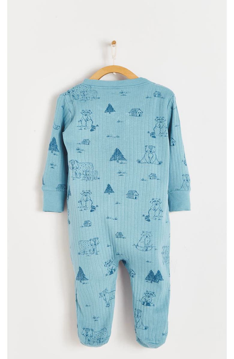 Babycottons Premium Cotton Ozy Double Zip Footie Pajamas For Infant, Alternate, color, 