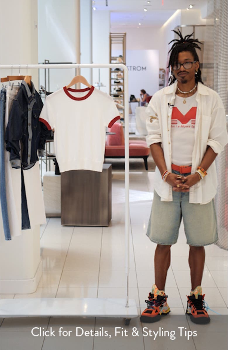 Ringer Short Sleeve Sweater, sales video thumbnail