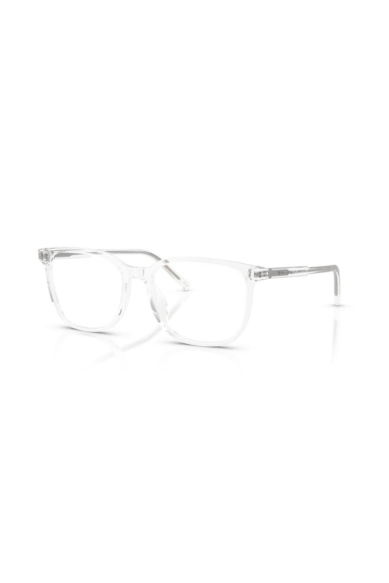 53mm Square optical glasses, Main, color, Transparent