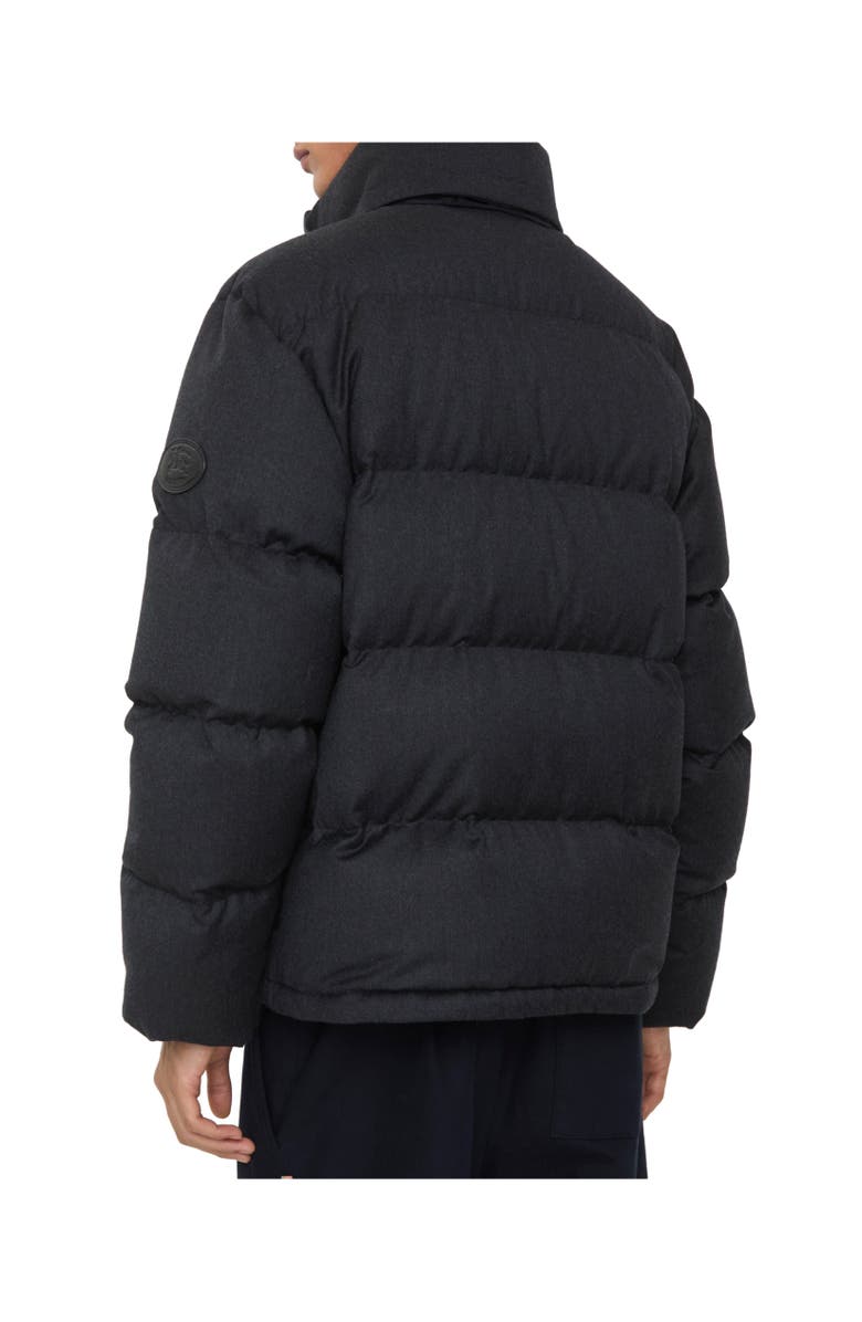 Burberry Wool Snowdon Puffer Jacket, Alternate, color, Charcoal Grey