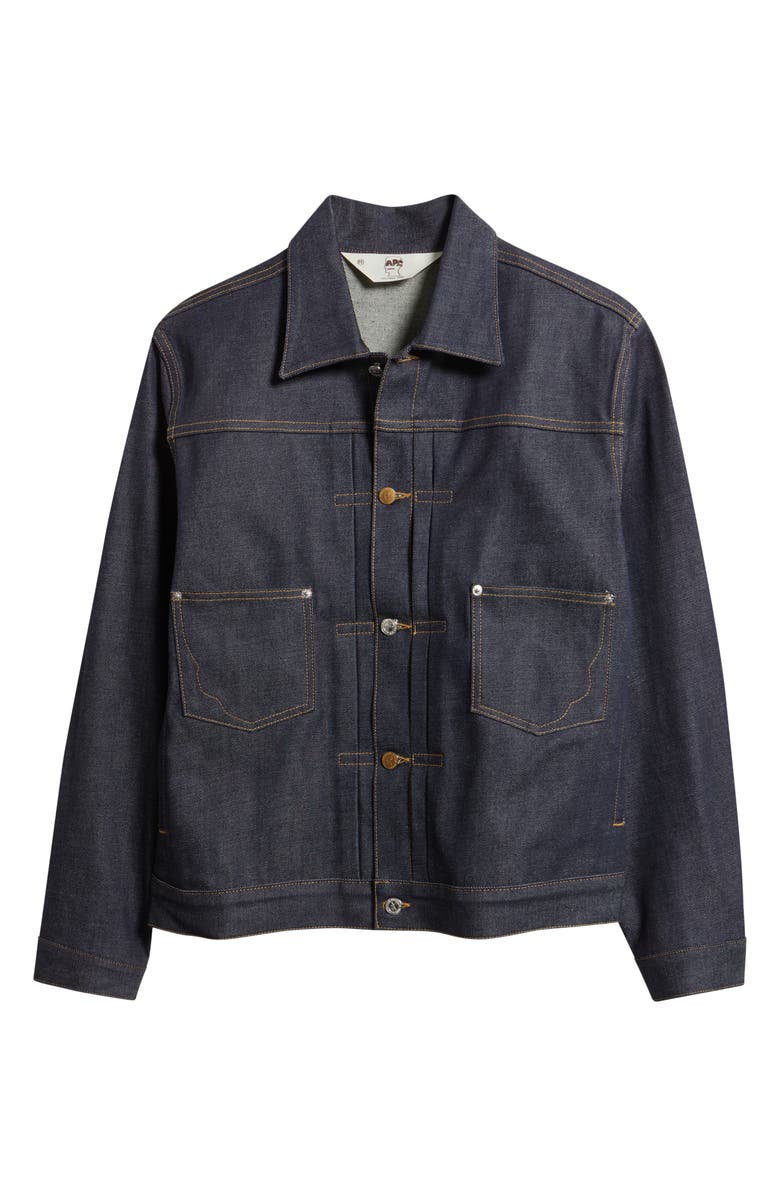 Brain Dead Selvedge Denim Jacket, Main, color, Indigo