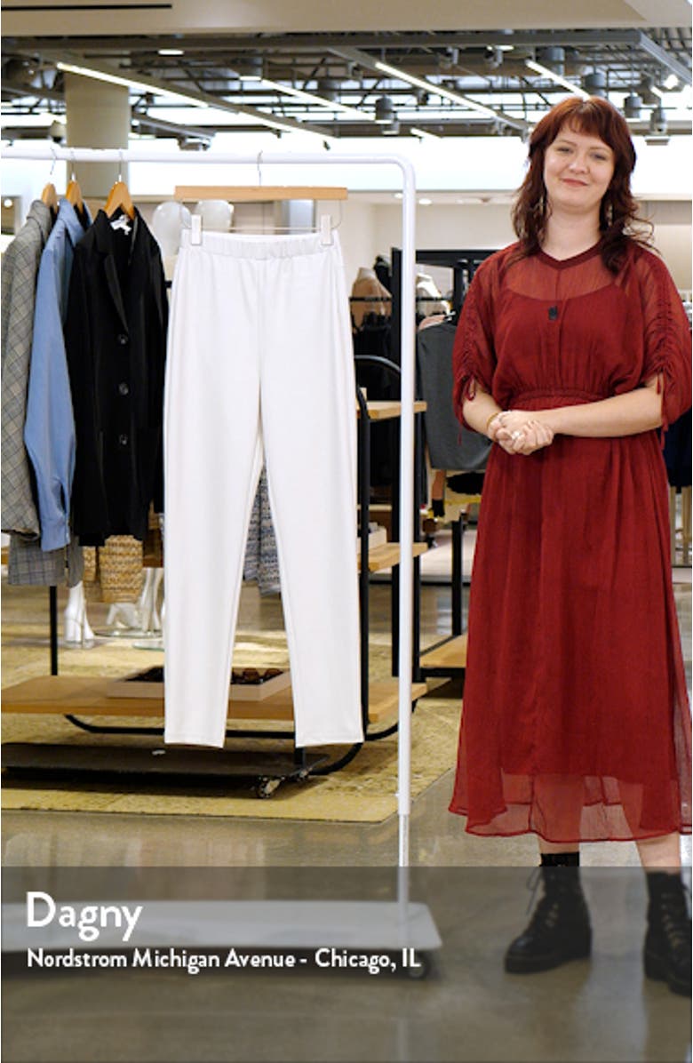 Zefir Pull-On Straight Leg Faux Leather Pants, sales video thumbnail