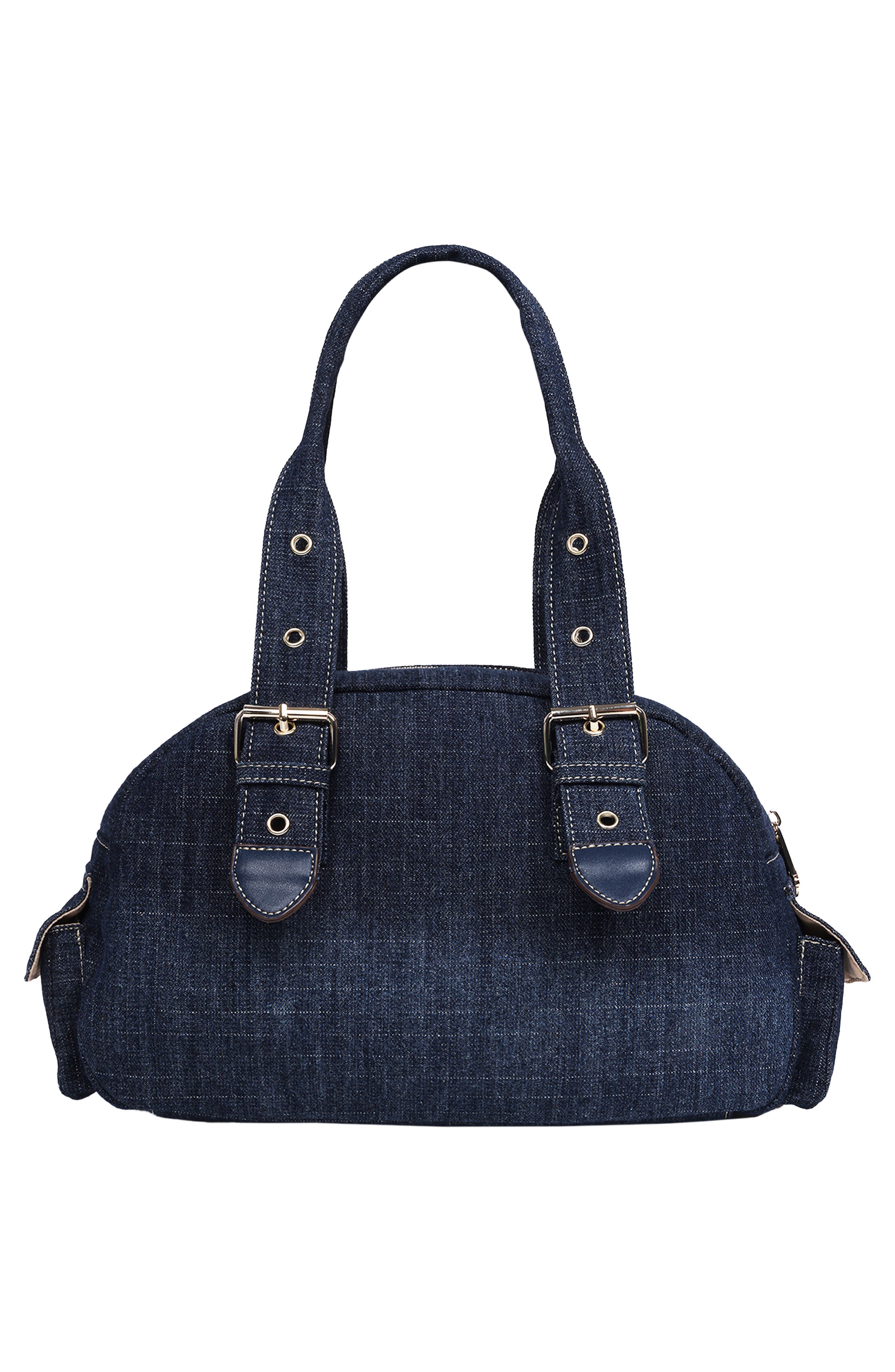 Multipatch Satchel Bag, Alternate, color, DARK DENIM