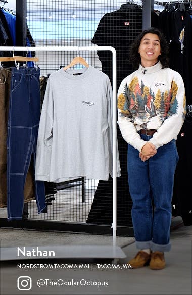 Fear of God Essentials Long Sleeve Cotton Jersey Graphic T