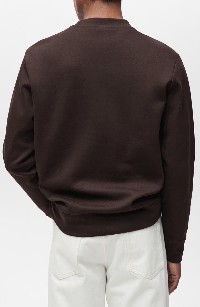 MANGO Regular Fit Cotton Blend Crewneck Sweatshirt, Alternate, color, 