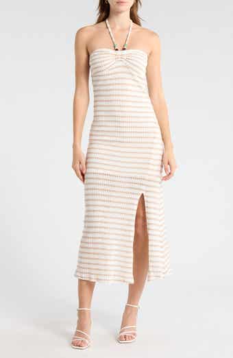 Madden Girl Knit Maxi Halter Dress