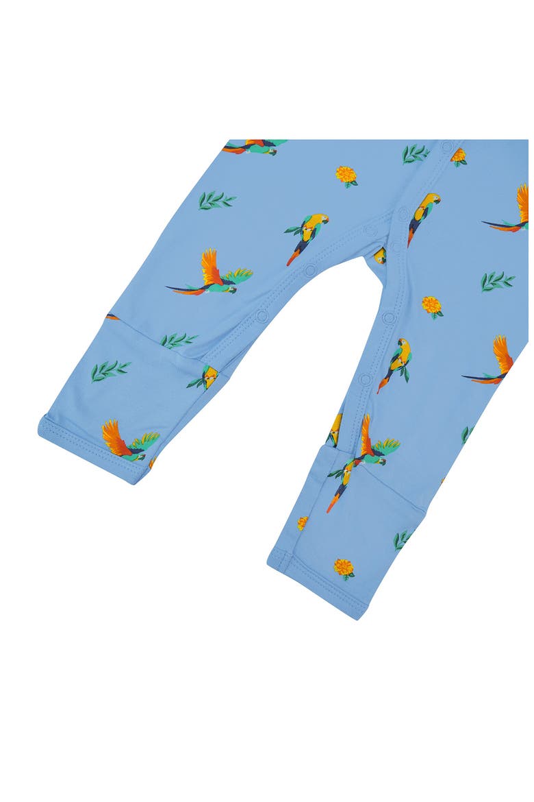 Macaw Snap Romper, Alternate, color, MACAW
