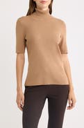 Anne Klein Turtleneck Rib Sweater