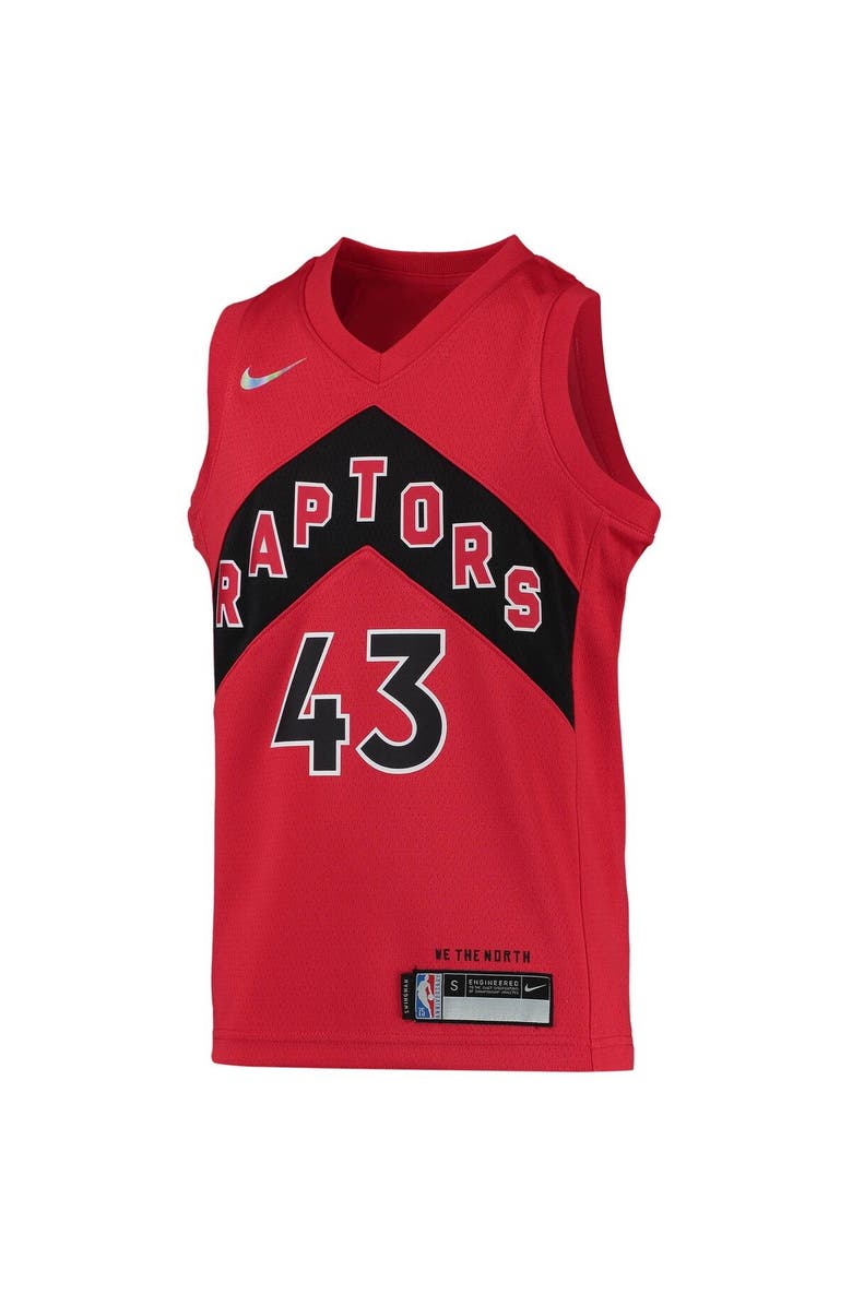 Nike Youth Nike Pascal Siakam Red Toronto Raptors 2021/22 Diamond Swingman Jersey - Icon Edition, Alternate, color, 