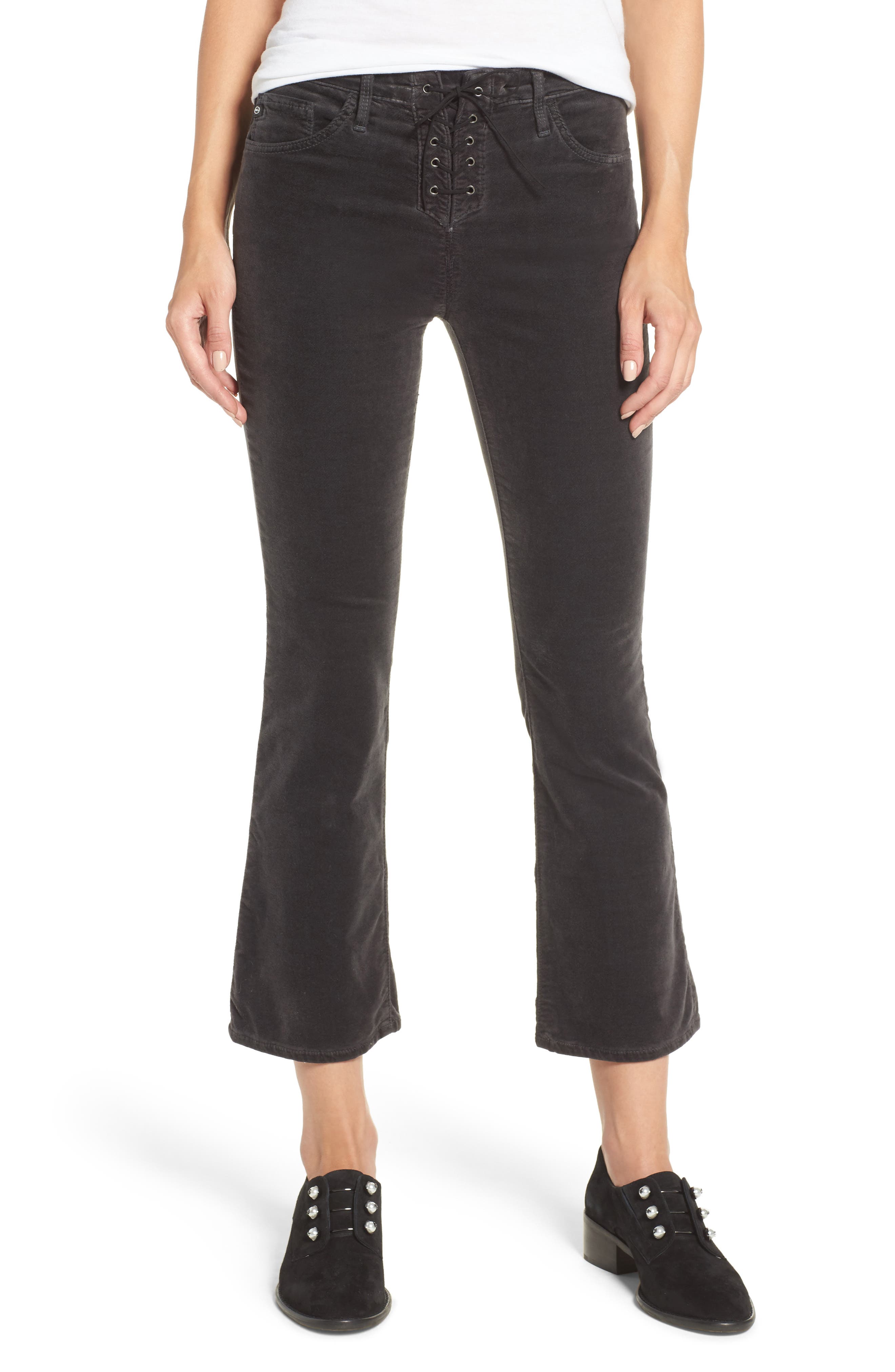AG Jodi Lace-Up Crop Jeans