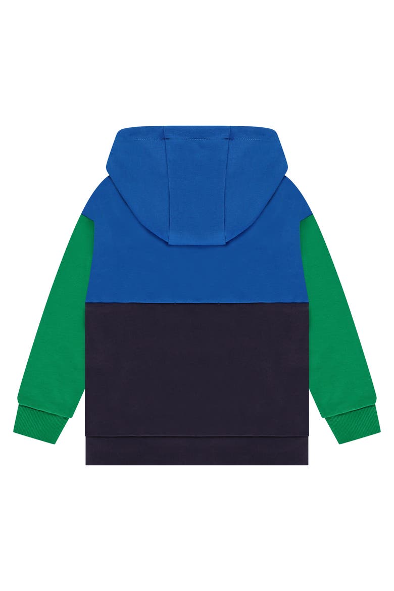 Colorblock Hoodie, Alternate, color, River