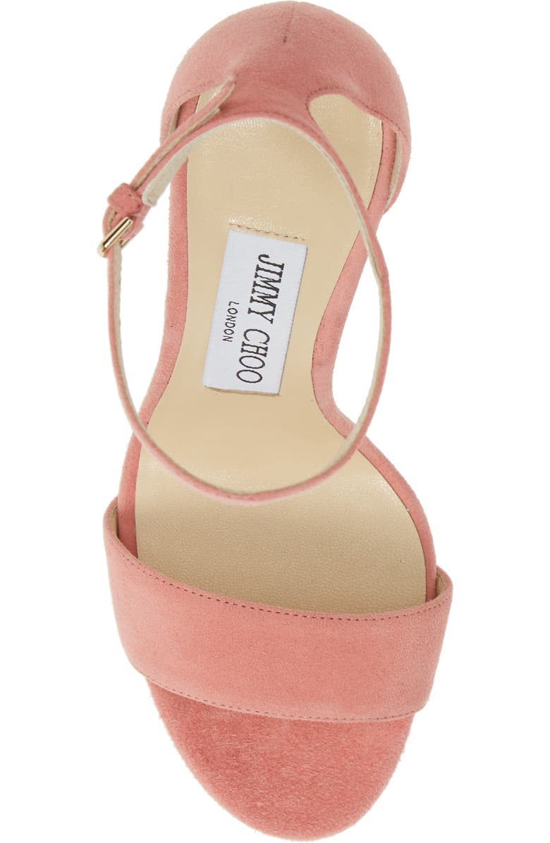 Jimmy Choo Misty Suede Platform Sandal, Alternate, color,