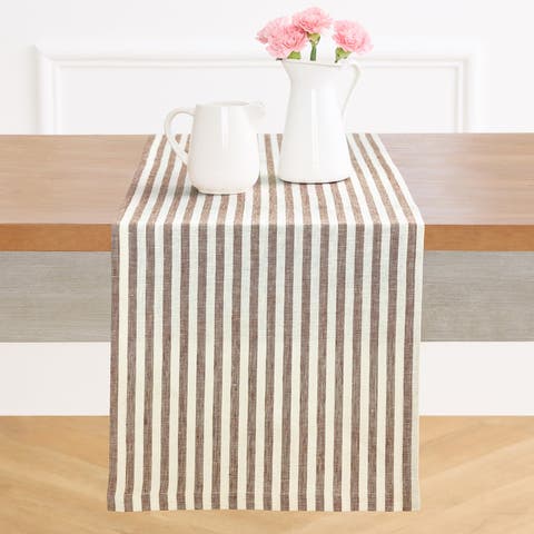 Linen Table Runner - Amalfi Stripe