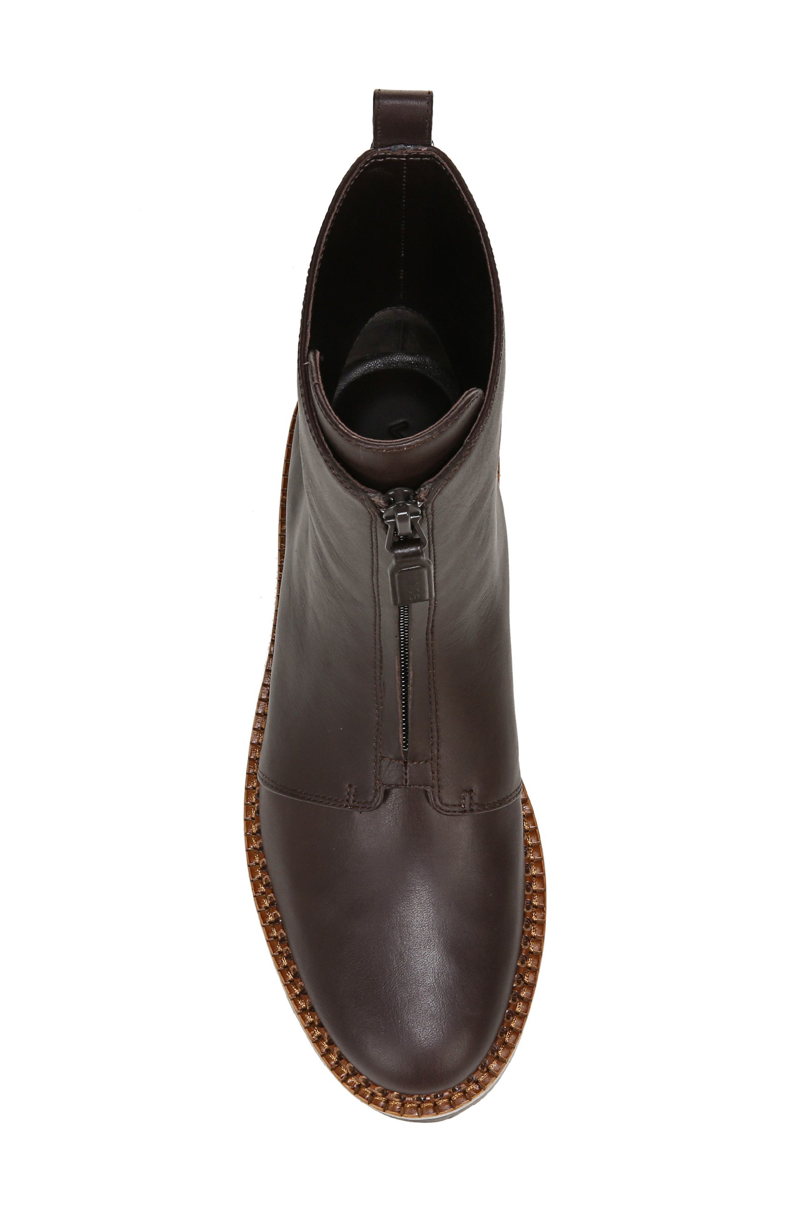 Cabria Water Resistant Front Zip Boot, Alternate, color, CHOCOLATE