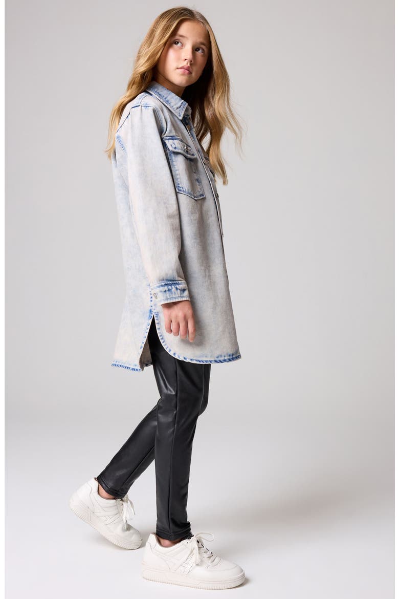 Kids' Denim Shirt Jacket, Alternate, color, GREY