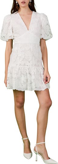 Endless Rose - Sequined Lace Mini Dress PINK / L